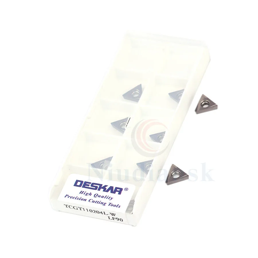 10 قطعة TCGT110204L-W LF90 سيرميت المواد إدراج آلة خرط تعمل بالتحكم الرقمي بواسطة الحاسوب أداة ثقب الداخلية شفرة من الكربيد أدوات تحول الداخلية ، لقطع...