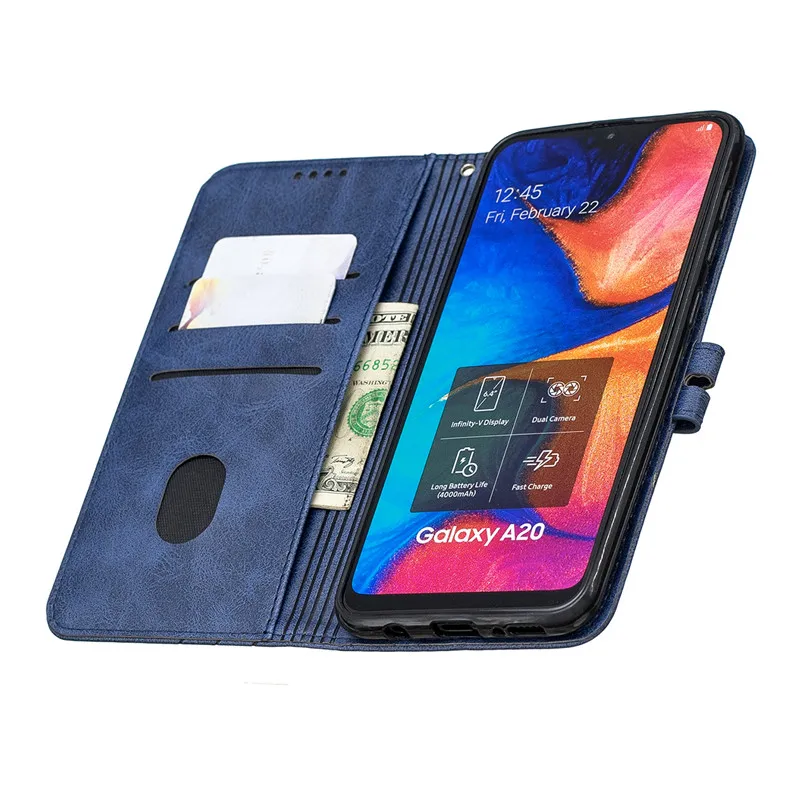 For Samsung Galaxy A20 Case Leather Flip Case on For Coque Samsung A20 Phone Case Galaxy A20E A 20e Funda Magnetic Wallet Cover