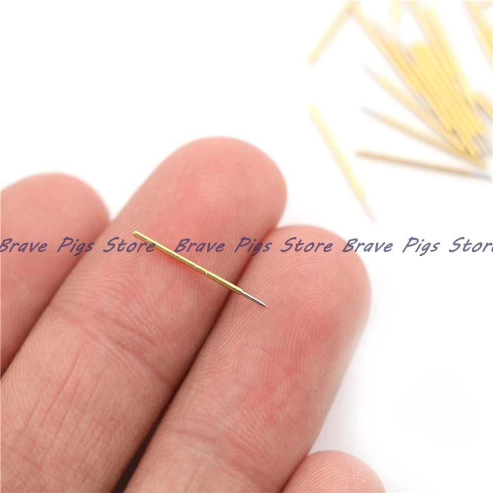 3A 100Pcs/Bag Stainless Steel Spring Test Probe Pogo Pin P50-B1 Dia 0.5mm Length 16.35mm Wholesale