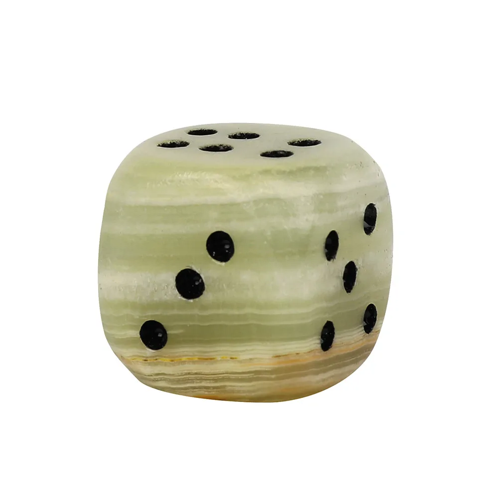 1PCS Natural Marble Dice Stones 2cm 3cm Playing Games Dice Party Home Decor