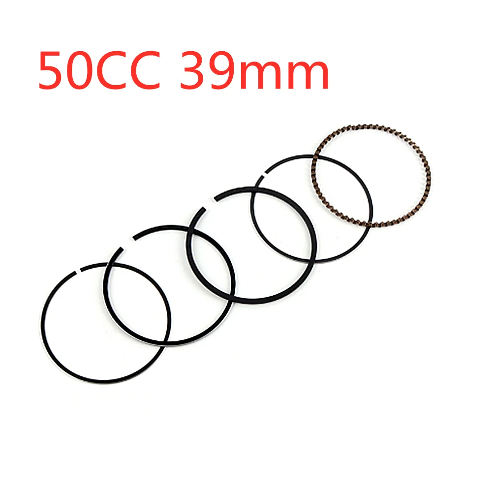 USERX Piston Rings 39mm 44mm 47mm 50mm 52.4mm 57.4mm GY6 50 60 80 100 125 150 Cylinder Kit Piston Ring Set Scooter ATV 139QMB