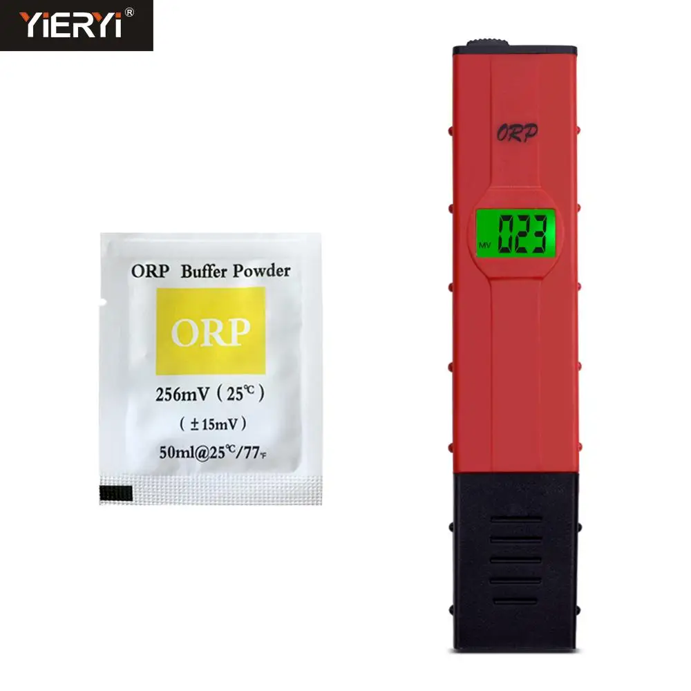 Yieryi ORP-2069 ORP Meter Pen with ORP Buffer Powder Water Quality Tester -1999~1999mV for drinking water aquarium swimming pool