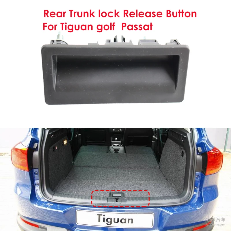 Schalter zum Entriegeln des Heckklappenschlosses für Audi A3 A4 für Skoda Yeti 5N0 827 566B 5N0827566B – Detail 1