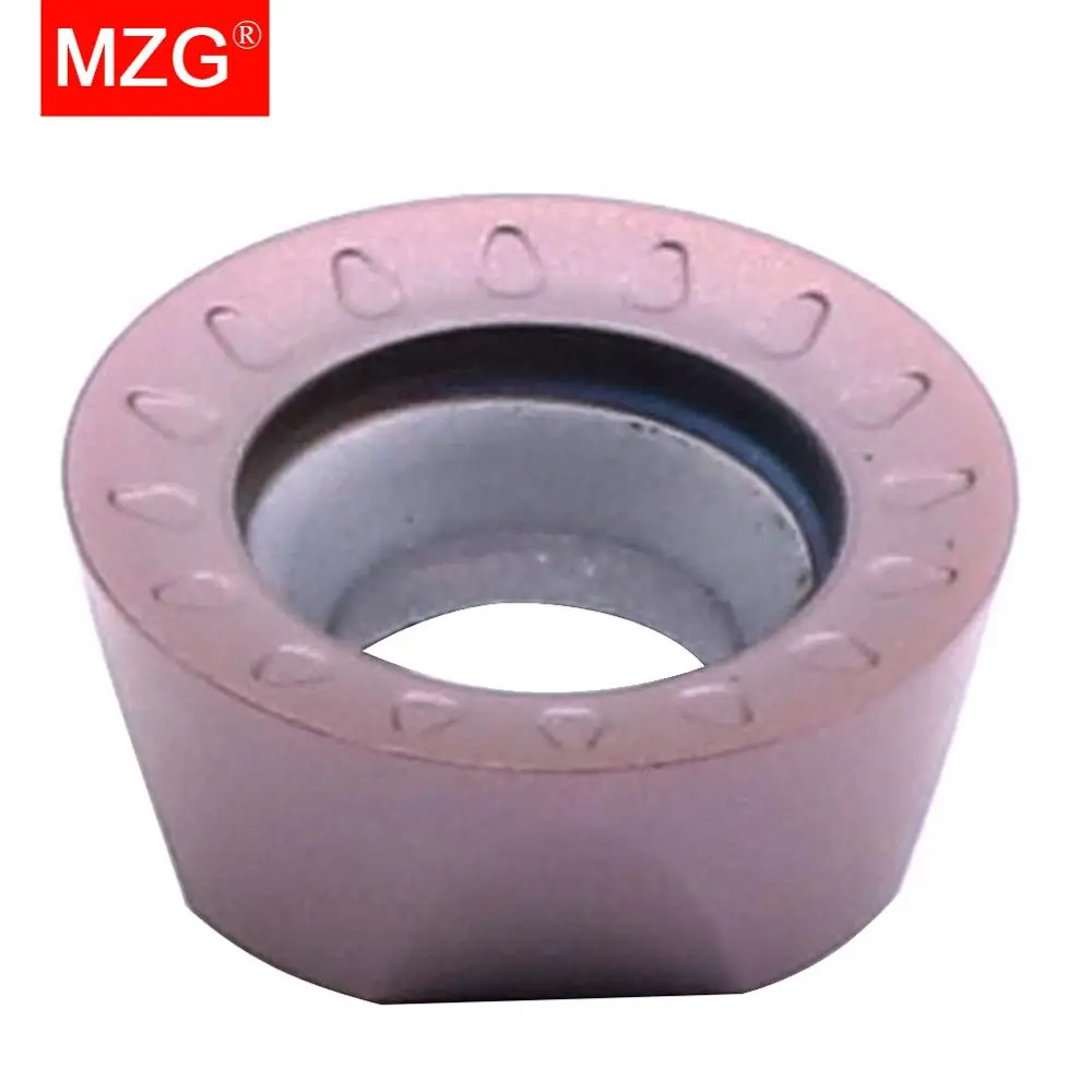 MZG-torneado de carburo CNC para fresadora, 10 piezas, RPMT 1204, 10T3, 08T2, MOE, JS, ZP152, mecanizado de acero inoxidable, EMR