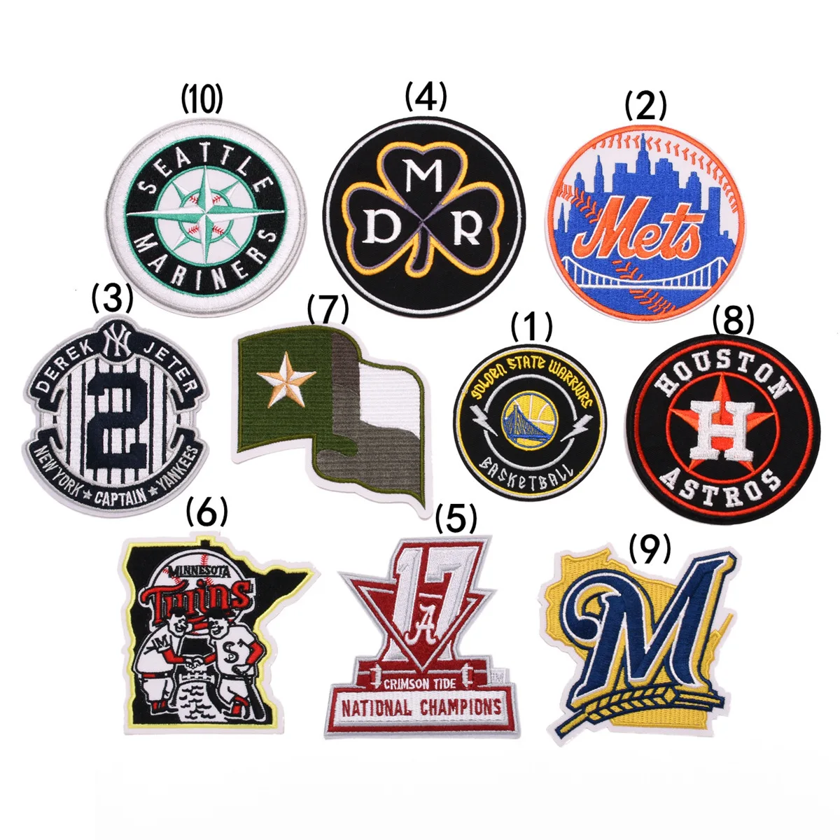 High Quality Round Embroidery Patch Ironing Badge DIY Garment Shoes Hats and Bags Decorative Accessories Patch