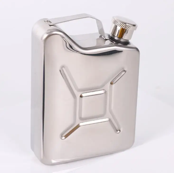 

100pcs practical 5 oz Jerrycan Oil Jerry Can Liquor Hip Flask Wine Pot Stainless Steel SN3755