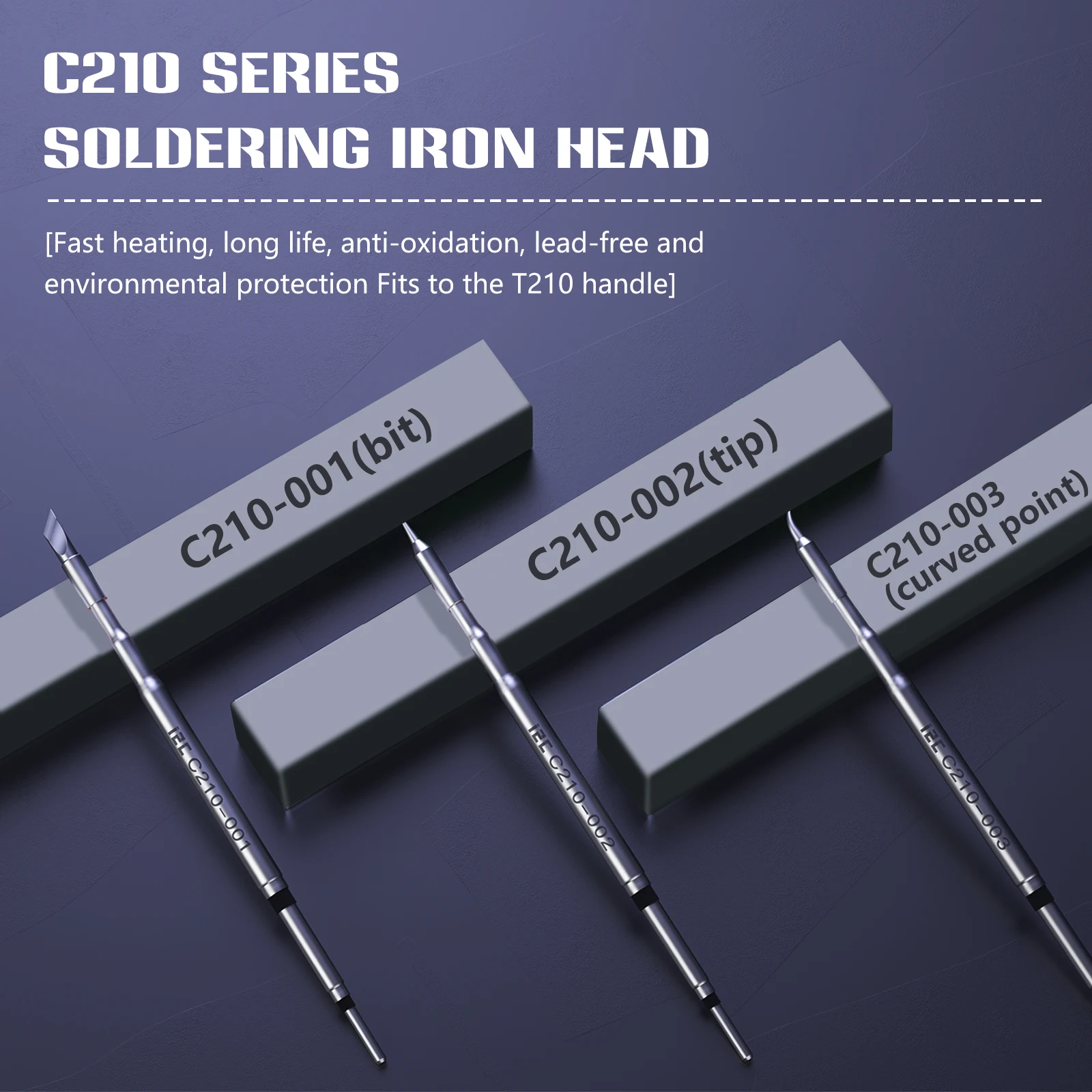 C210 Soldering Tips Heating Element Internal Heat Integrated Heating Core C210 Soldering Station Accessories Replaceable