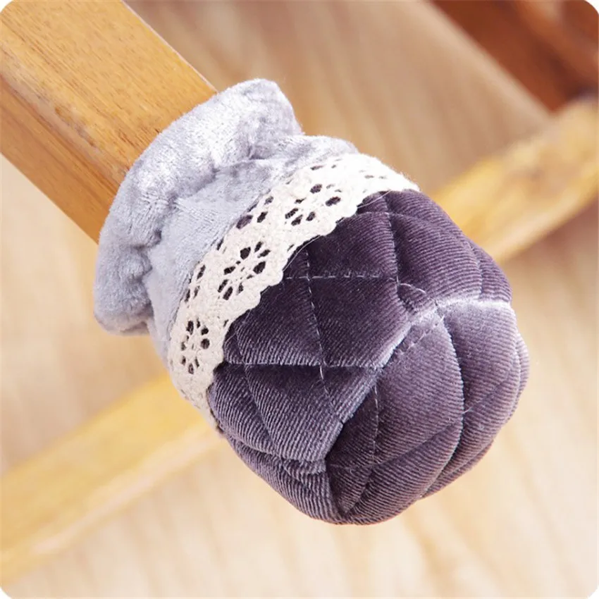 4 Teile/los Nicht-slip Tisch Füße Hülse Abdeckung Stoff spitze Stuhl Beine Socken Pad Abdeckung Für Home Möbel Beine schutzhülle 6*9cm