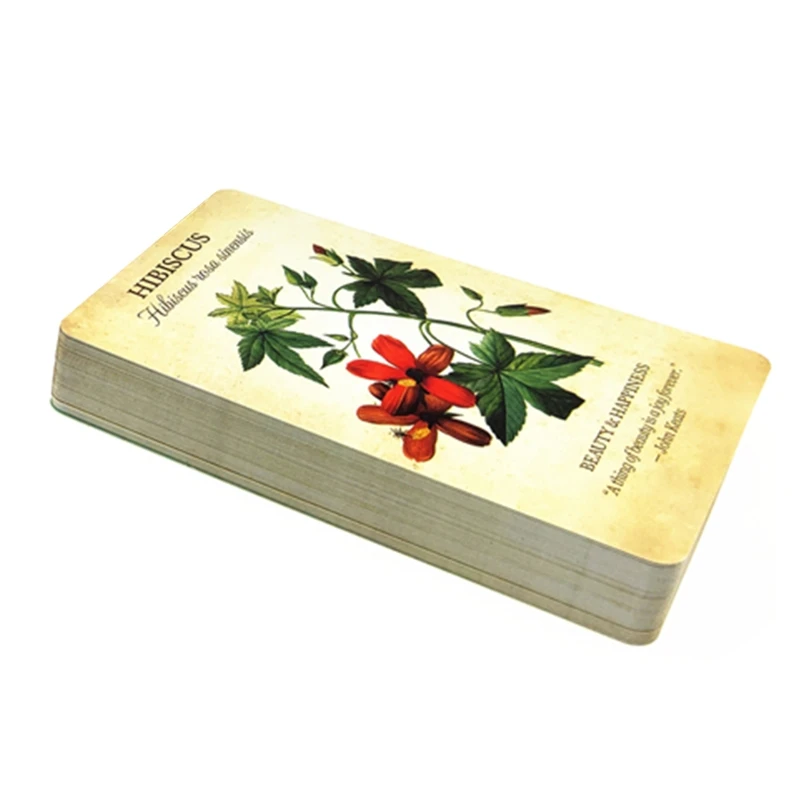 Botanical Inspiration Cards Full English 45 Cards Deck Tarots Board Game