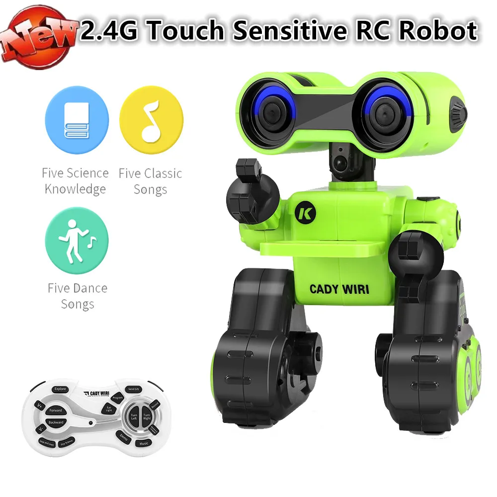 

Intelligent Programming Remote Control Robot RC 2.4G Touch Sensing Music Dance Robot Model Interactive Toys Electric Kids Toys