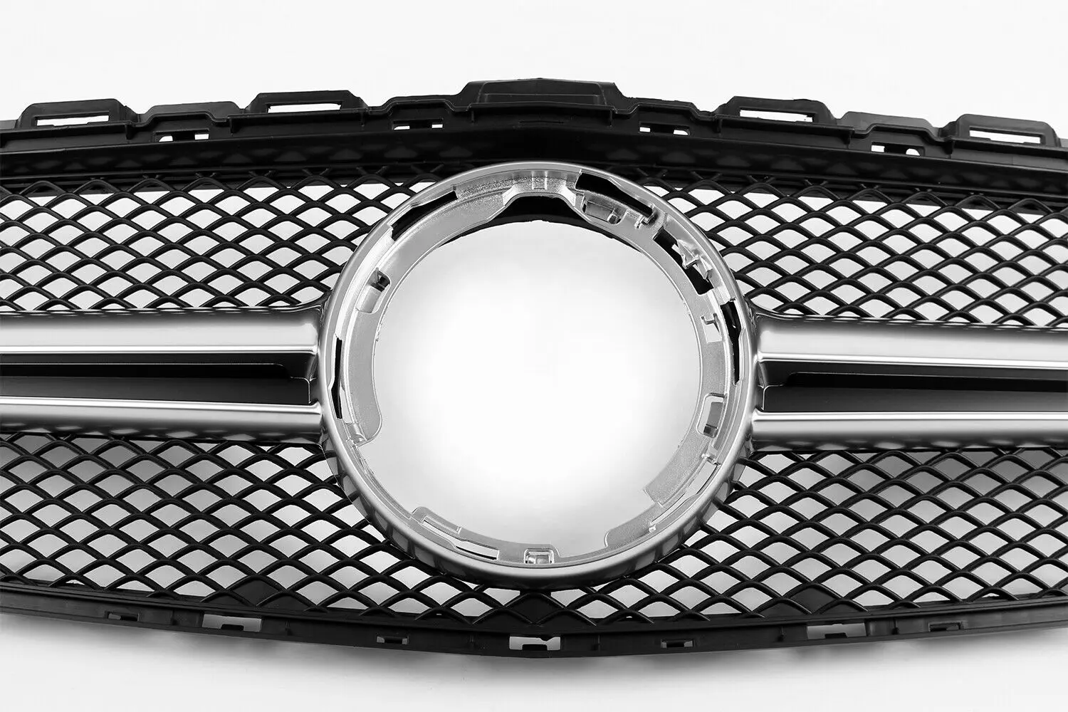 

Front Grille For Mercedes Benz W205 C Class 2019 2020 2021 C200 C250 C300 C43 AMG Style Racing Grill Upper Bumper Hood Mesh Grid