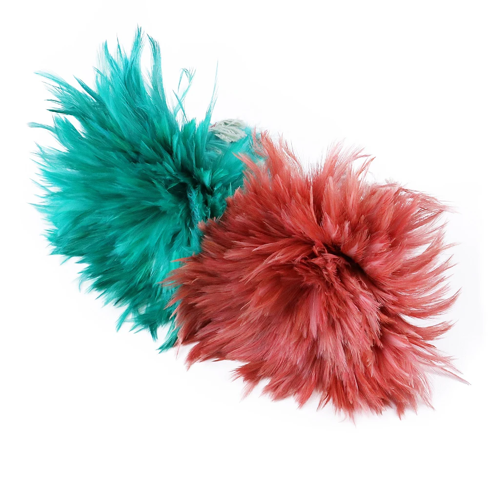 100 pcs/1 bunch Natural Rooster Feather Plume Decoration Diy Sewing Accessory 4-6 \