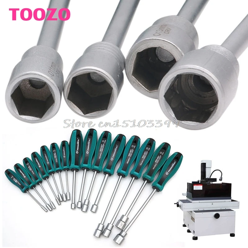 3/3.5/4/4.5/ 5/5.5/6/7/8/9/10/1/12/13/14mm Metal Socket Driver Hex Nut Key Wrench Screwdriver Nutdriver Hand Tool