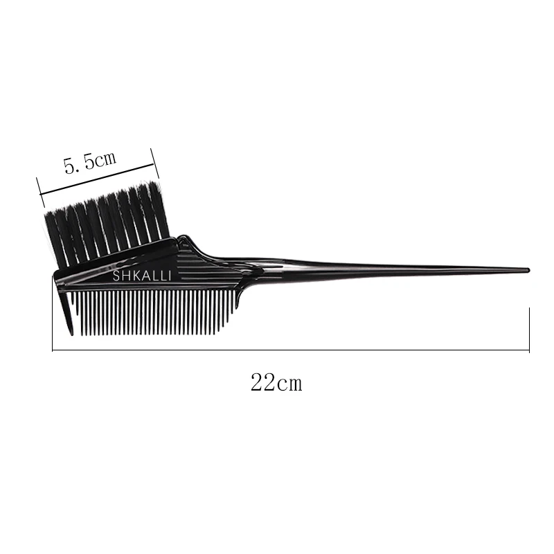 Glittering hair dye brush, stylish soft bristles, professional salon hair dye tool, hair coloring brush