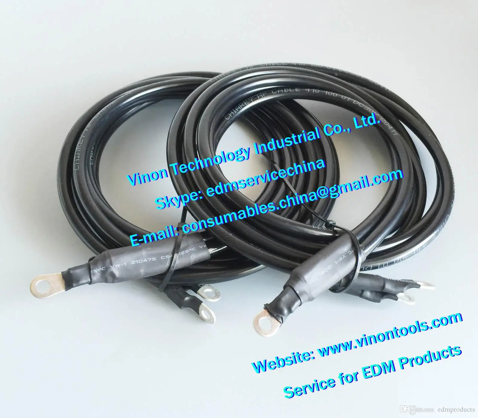 100432528 edm Lower Contact Machining Cable L=1100mm, EDM Twincable 100.432.528 Power Supply Cable 24.54.104 for ROBOFIL 290,290