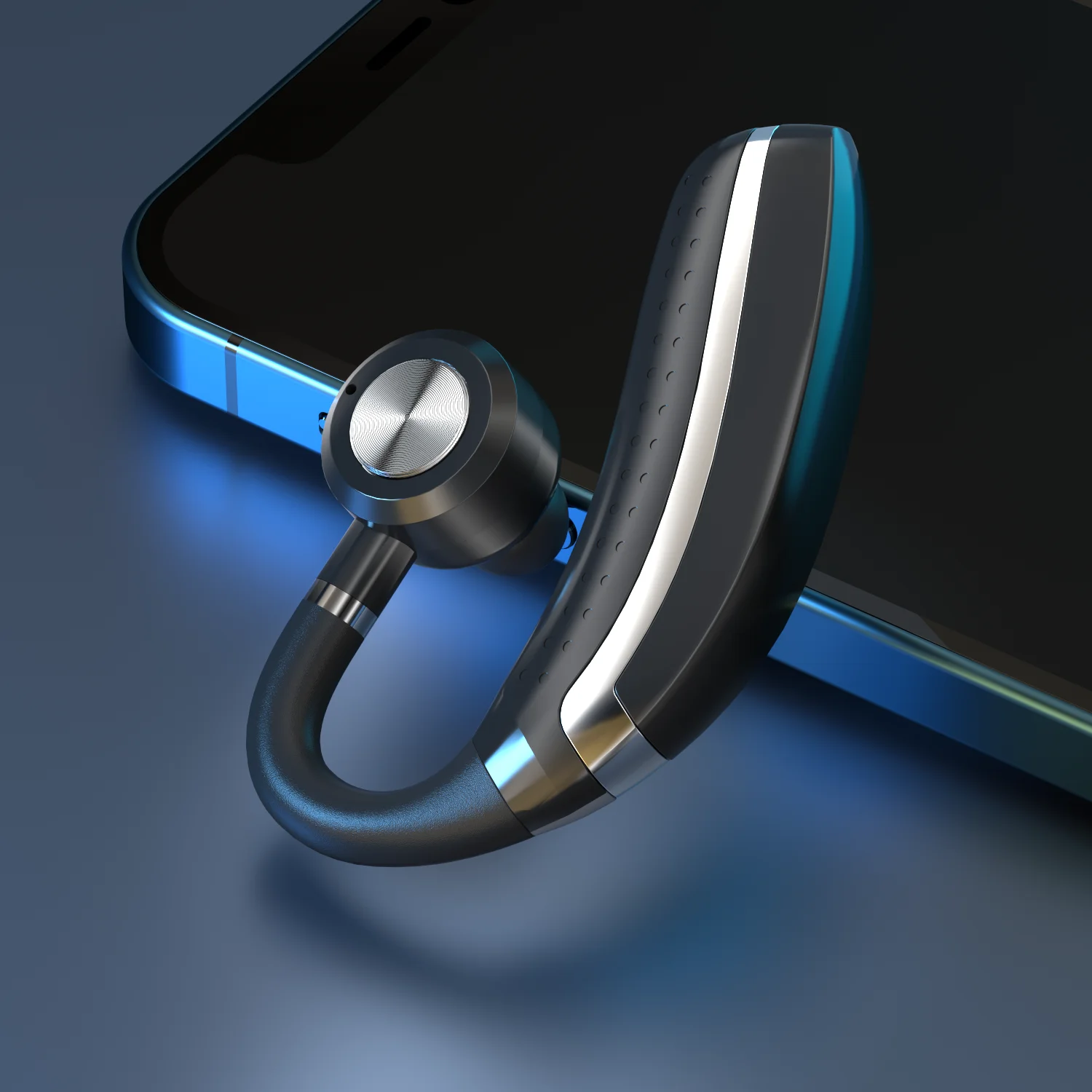 Vside-매달린 귀 헤드셋 무선 블루투스 헤드폰 핸즈프리 통화 이어버드 비즈니스 자동차 운전자를 위한 25 시간 재생