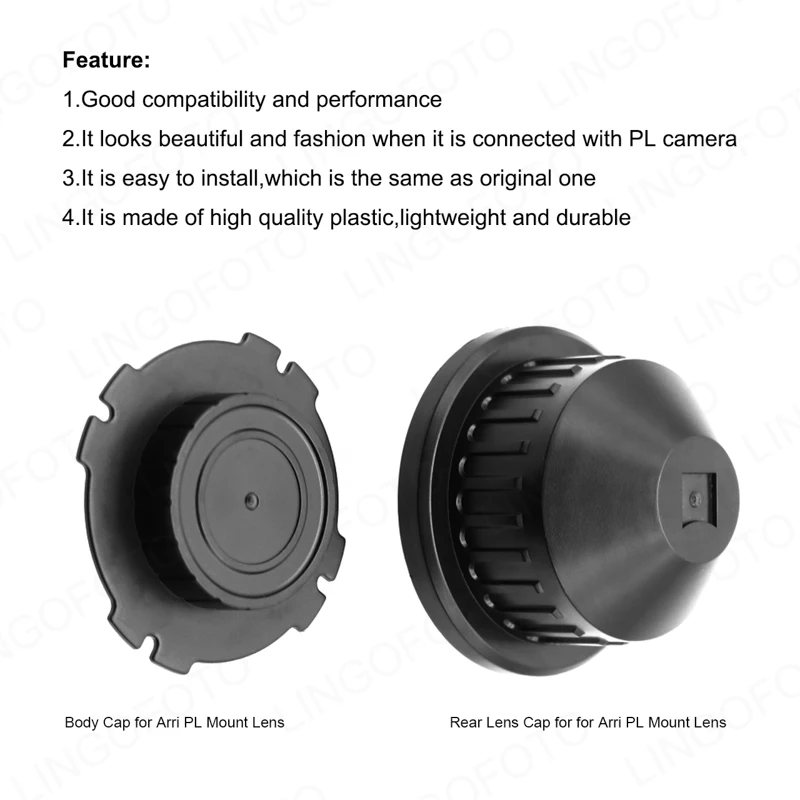 PL montieren Kunststoff Objektiv Kappe Set Körper + Hinten Objektiv Kappe Für Arri Zeiss Angenieux Cooke Fujiron PL Mount Objektiv