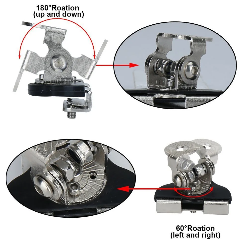 Car Spotlight Holder Floodlight Stand Work Light Clamp DRL Day Running Off Road 4x4 Motorcycle Accessories for Boat Marine Truck