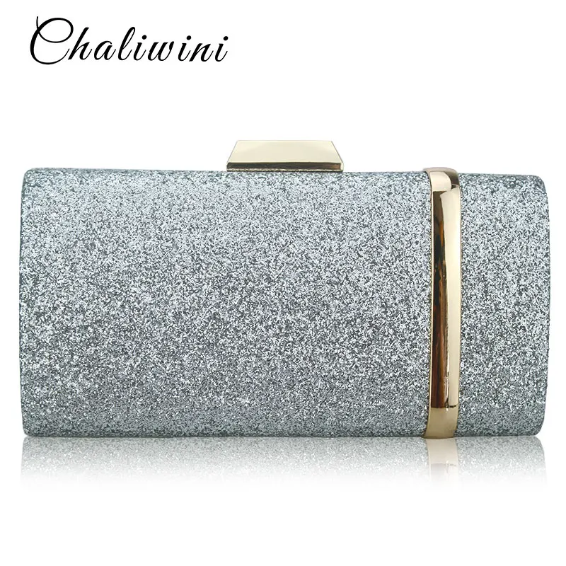 

Chaliwini Minaudiere Gold Messager Bag Women Clutches Ladies Evening Bags Female Party Purse With Chain Girl Handbag Wallet