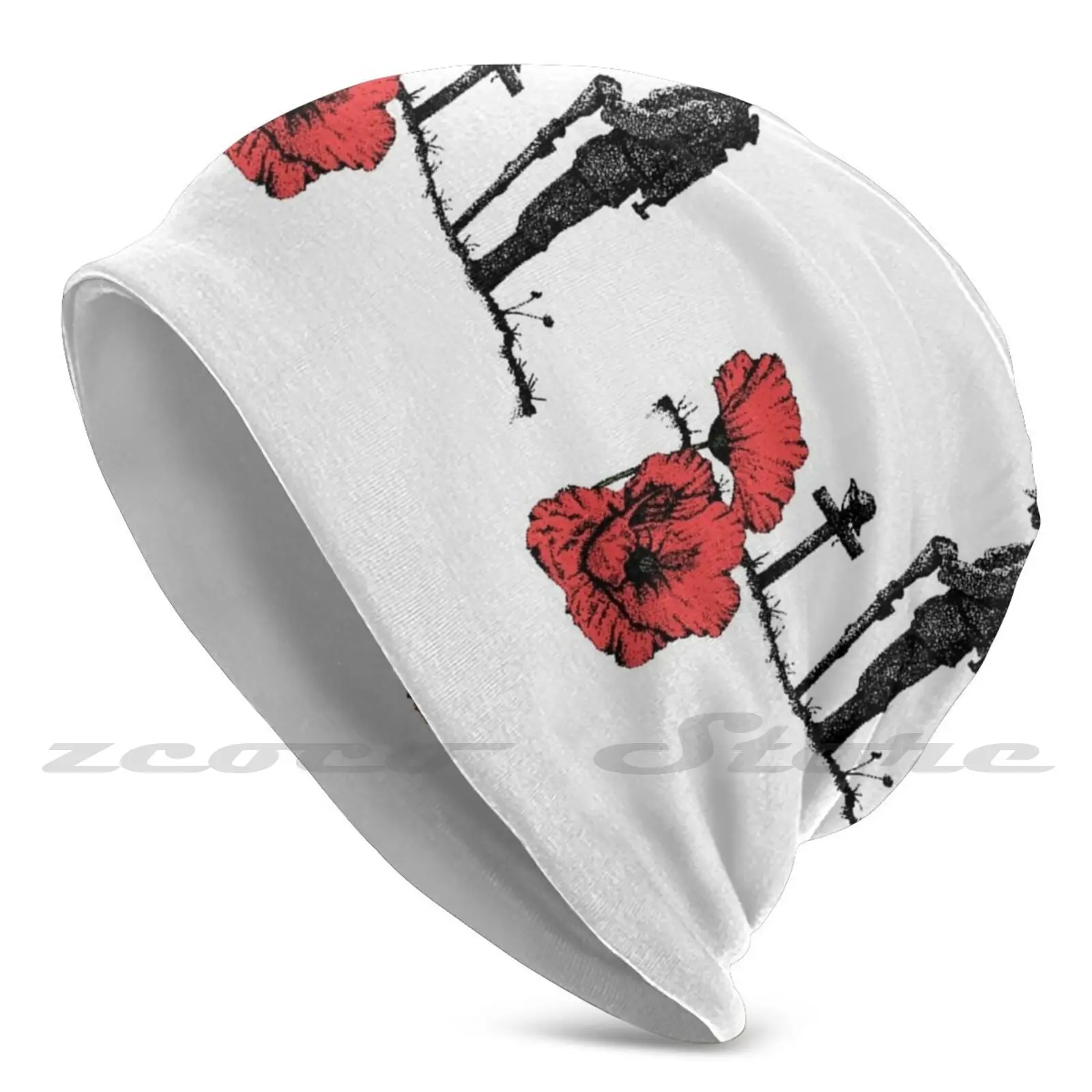 Lest We Forget , Remembrance Day ( Colour ) Personalized Pattern Knit Hats Plus Size Elastic Soft Cap Remembrance Day Anzac Day