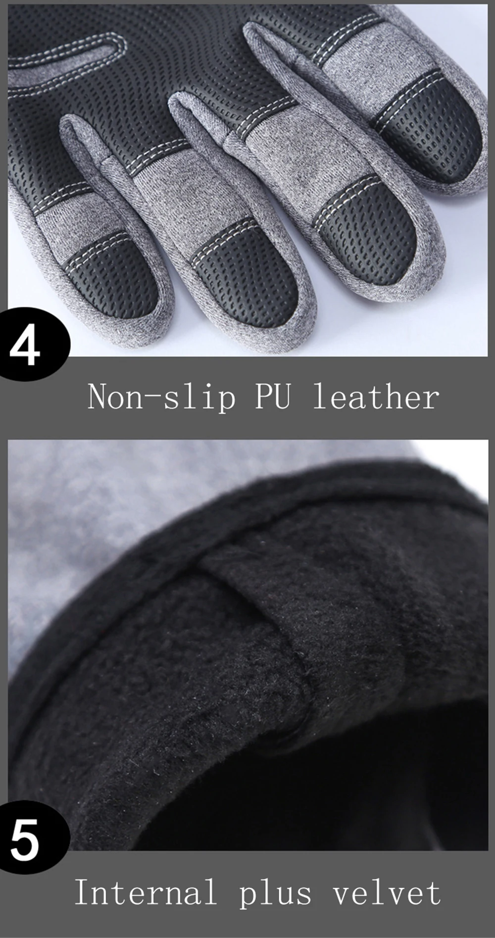 Winter Warm Man Touchscreen Gloves Ski Outdoor Hiking Water-Repellent Non-Slip Fishing Gloves Women Windproof Sport Riding Glove