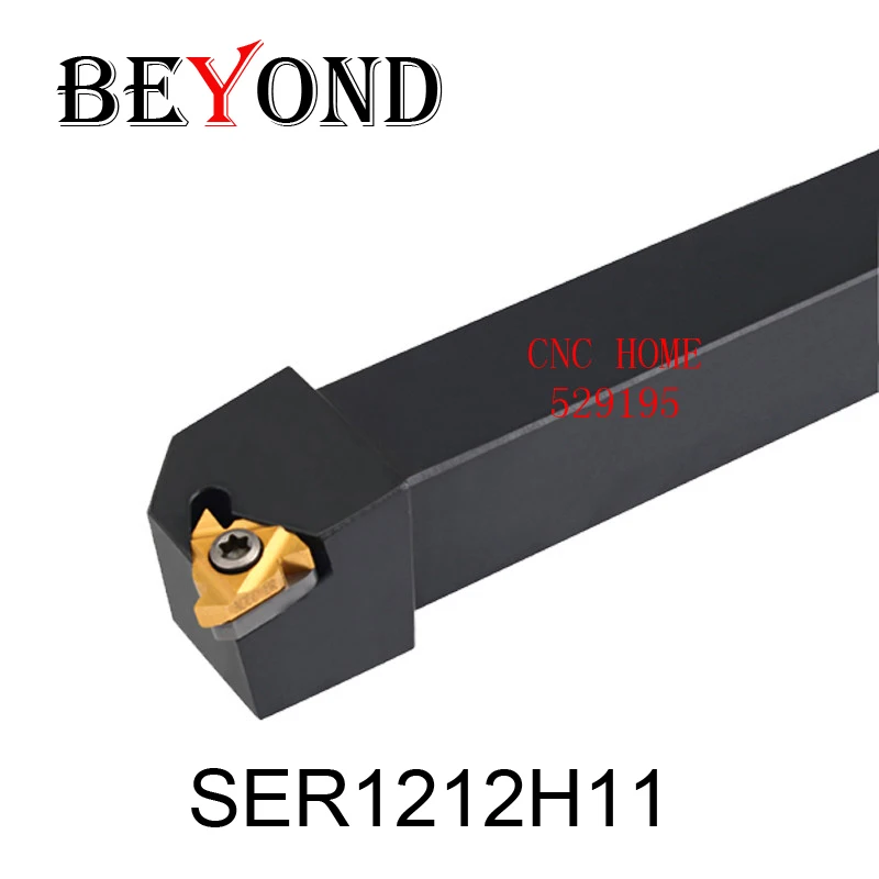 BEYOND SER1212H11 SER SEL SEL1212H11 12*12 Threading Turning Holder Lathe Cutting Cutter Tools SER1212 Machine Accessories 11ER