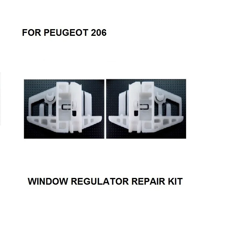 WINDOW REGULATOR KIT FOR PEUGEOT 206 WINDOW REGULATOR REPAIR KIT CLIPS FRONT RIGHT 1998-2007