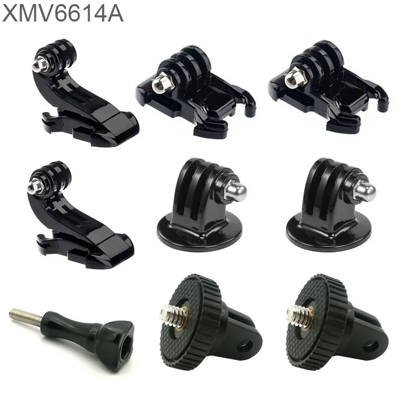 Accessoireset voor actiecamera-accessoire Snelsluiting Statiefbevestiging voor Gopro Hero 13 12 11 10 9 8 7 6 5 4 3 Zwarte set