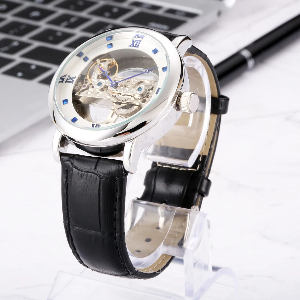 

Watches Automatic Men Mechanical Wristwatch Male Skeleton Movement Luxury Clocks Montre Automatique Homme Relogio Masculino Auto