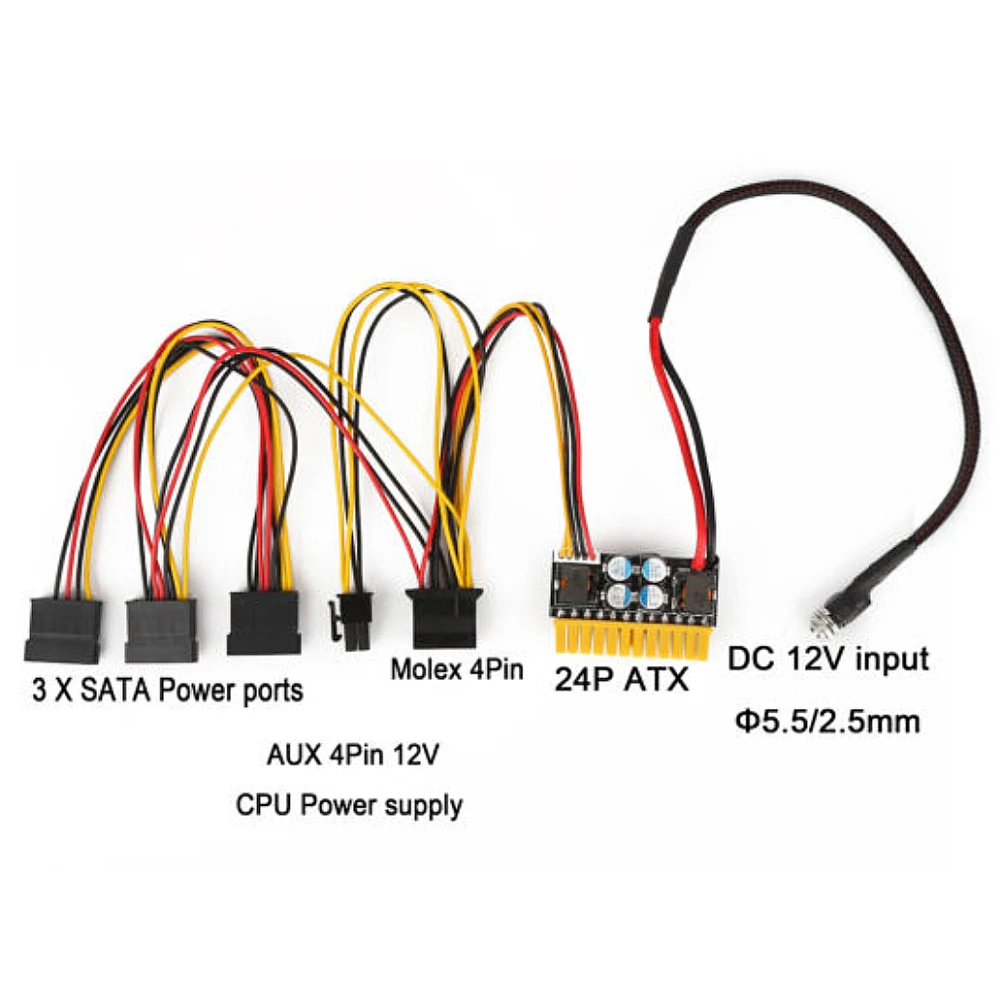 24Pin Board Computers Parts Accessories Tool High Power Replacement 12V 180W Supply Inline Mini PicoPSU DC-ATX Power Popular