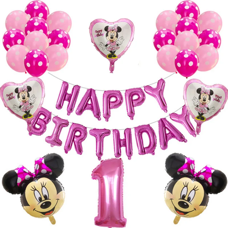 39pcs/set Mickey Minnie Foil Helium Balloon 30