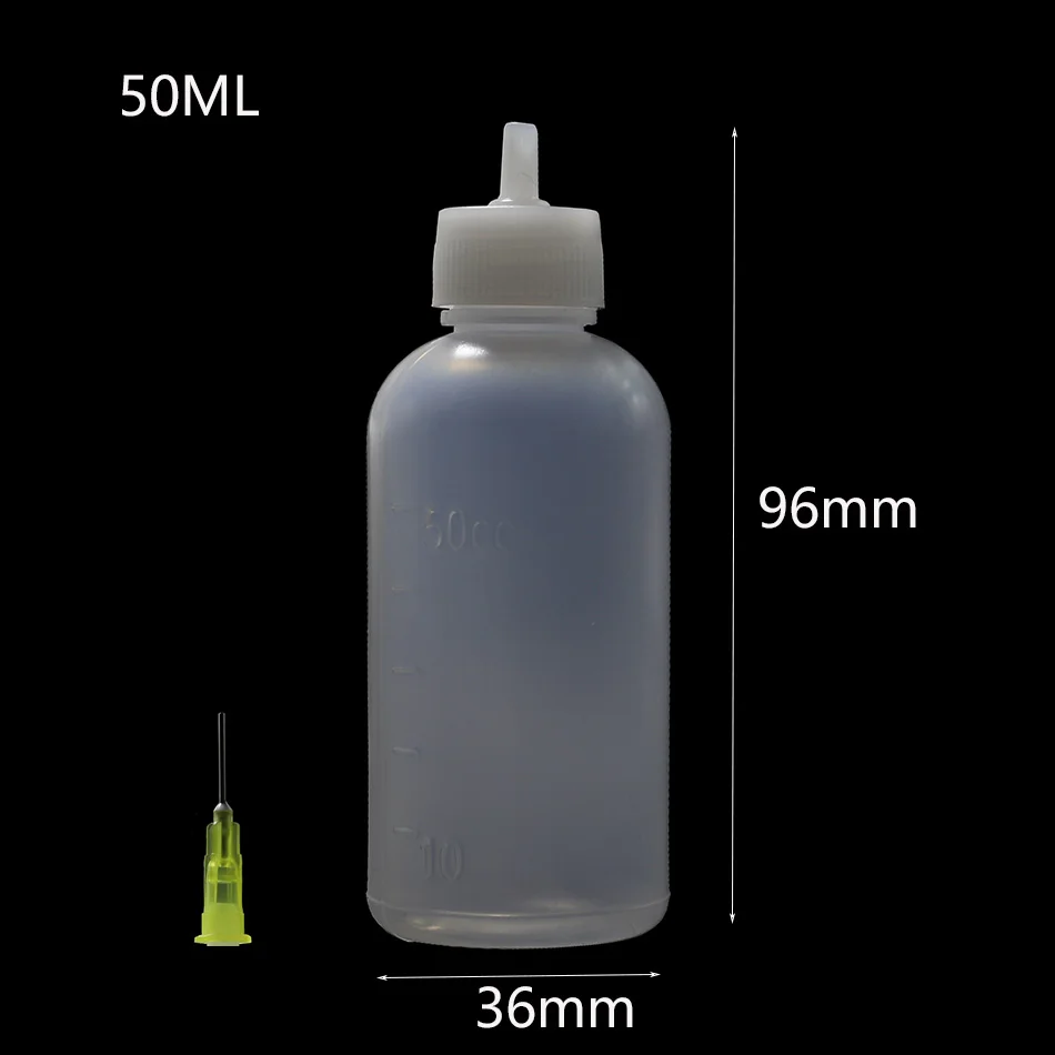 1Pcs 50Ml 100ML กาวกาวขวดกาวปลาย DIY Art Paper Quilling เครื่องมือหัตถกรรมรีเวย์ Precision ขวดเข็มขวด Applicator