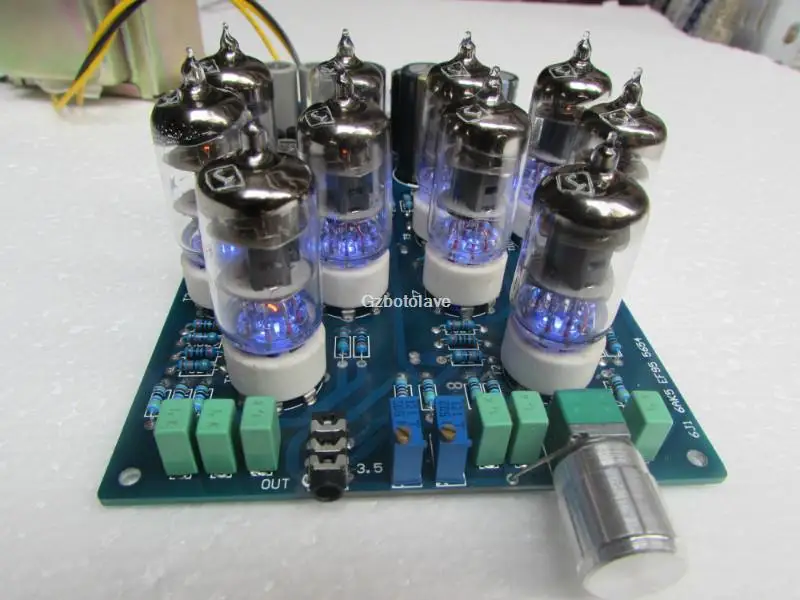 6J1 Valve Tube Headphone Amplifier/ Pre-Amp Audio HiFi Stereo Assembled Board