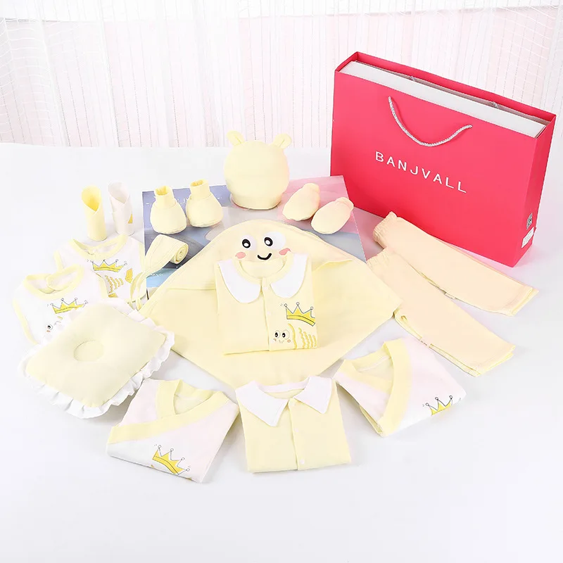 Newborn Baby Clothes Sets for Boys Girls Safe Cotton Gift 20pcs/set Spring Fall Toddler Outfits