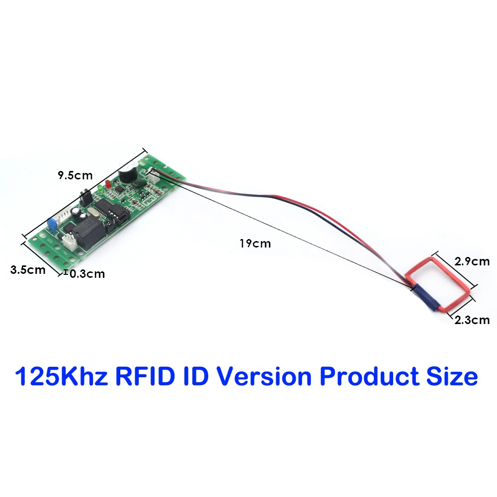 2000 User Access Control Board 125Khz RFID Reader Module Embedded Control Board DC 9-12V For Building Intercom Elevator Gate