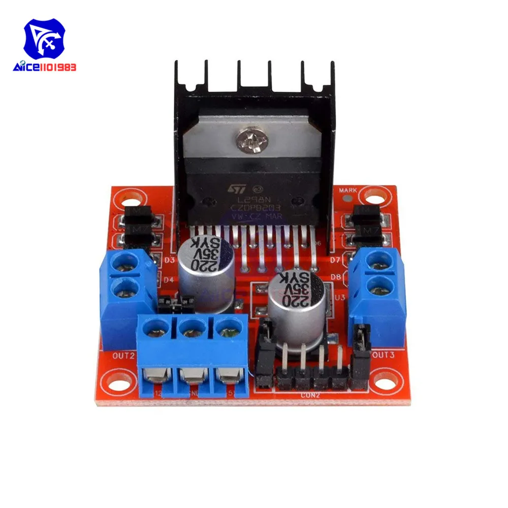Diymore L298N Modul Pengendali Driver Motor DC Dual H-bridge Stepper Motor UNTUK Arduino Smart Car Power MEGA R3 Mega2560