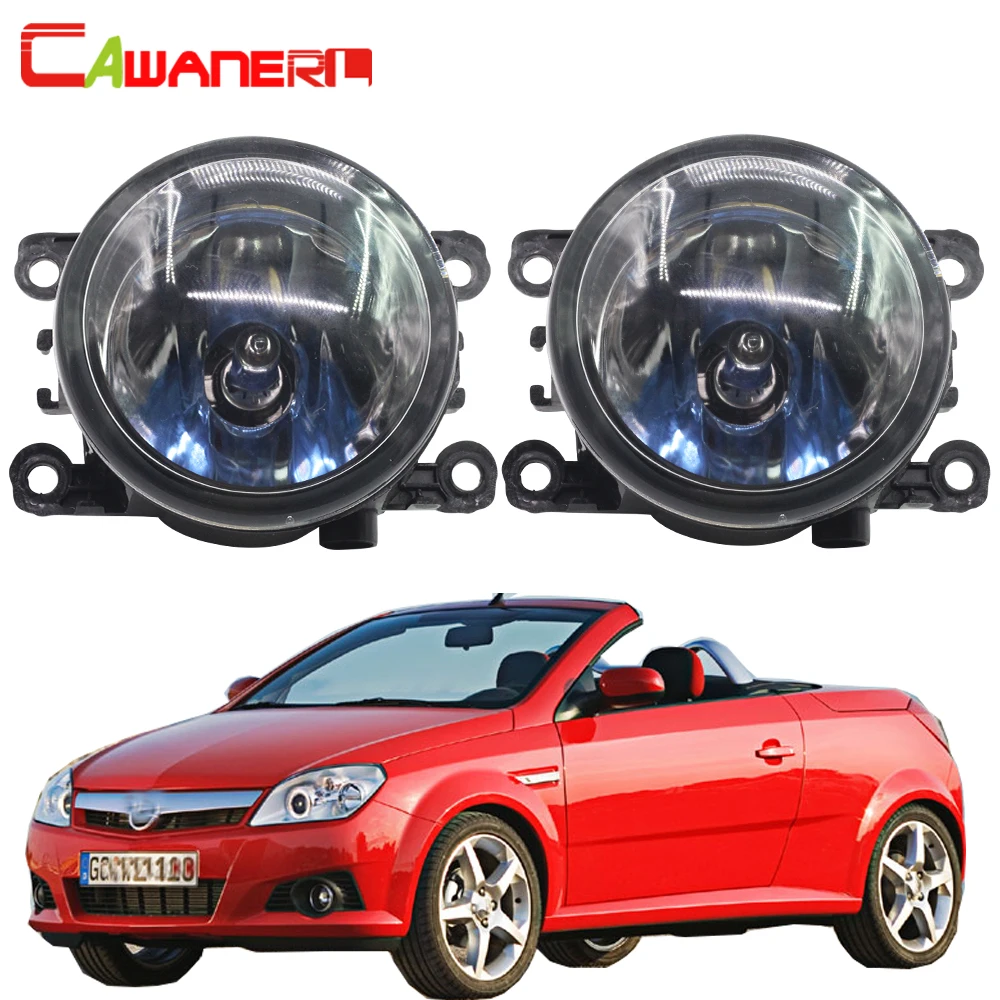 Cawanerl 2 X H11 100W Car Light Halogen Bulb Fog Light DRL Daytime Running Lamp 12V For Opel Tigra TwinTop Convertible 2004-2006