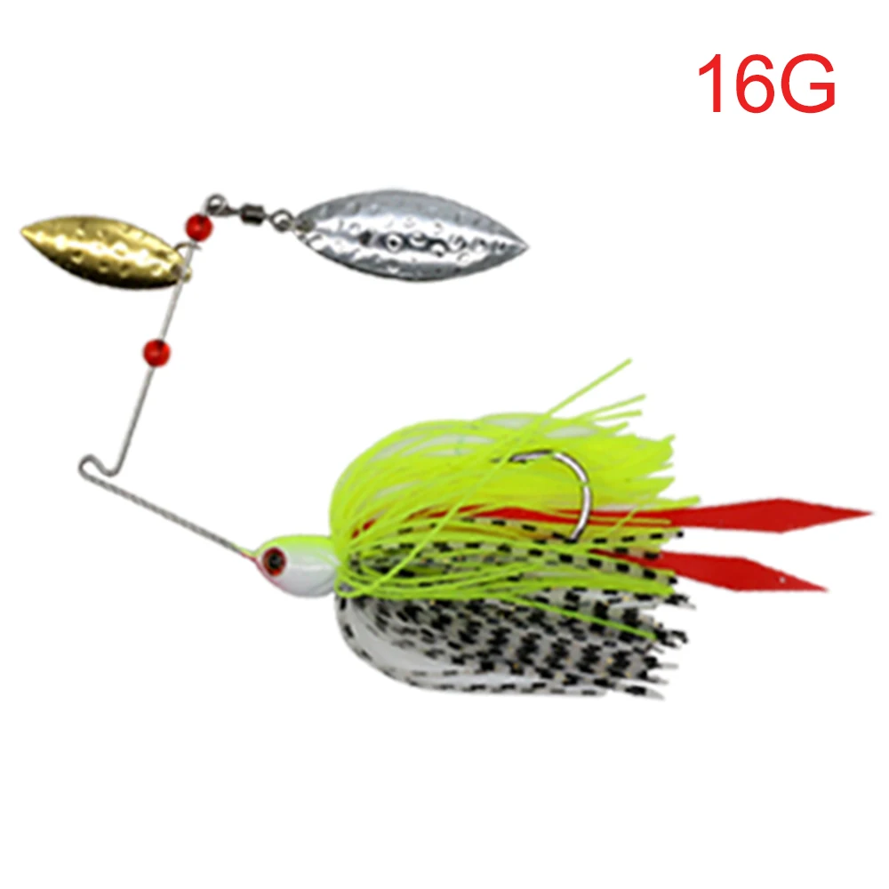 Mycena 16G&18G&21G Spinner Bait Bass Jig Chatter Bait Angelköder Chatterbait Angelset Wobbler für Bass-Angelzubehör – Detail 5