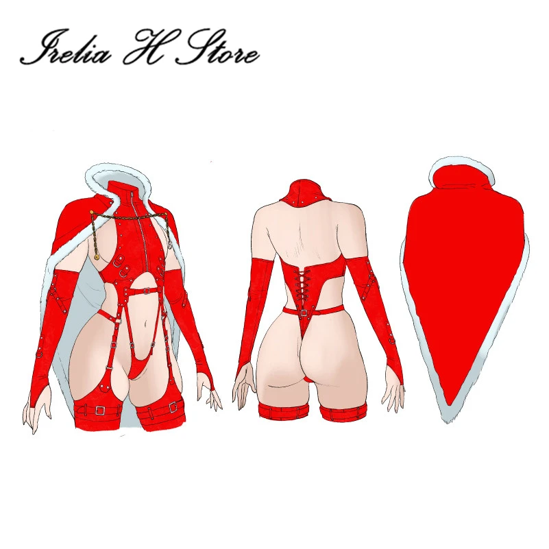 Irelia H Store Dark Dynasty Combat suit Leather Sexy Cosplay Costume Private Photo Shoot sexy lingeris Halloween Christmas Ju image 4