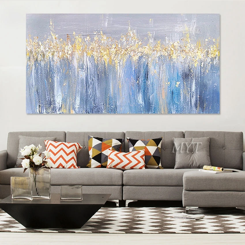 

Абстрактная масляная живопись на холсте ручной работы. Яркие цвета, Современная Абстрактная живопись. Настенное украшение для отеля