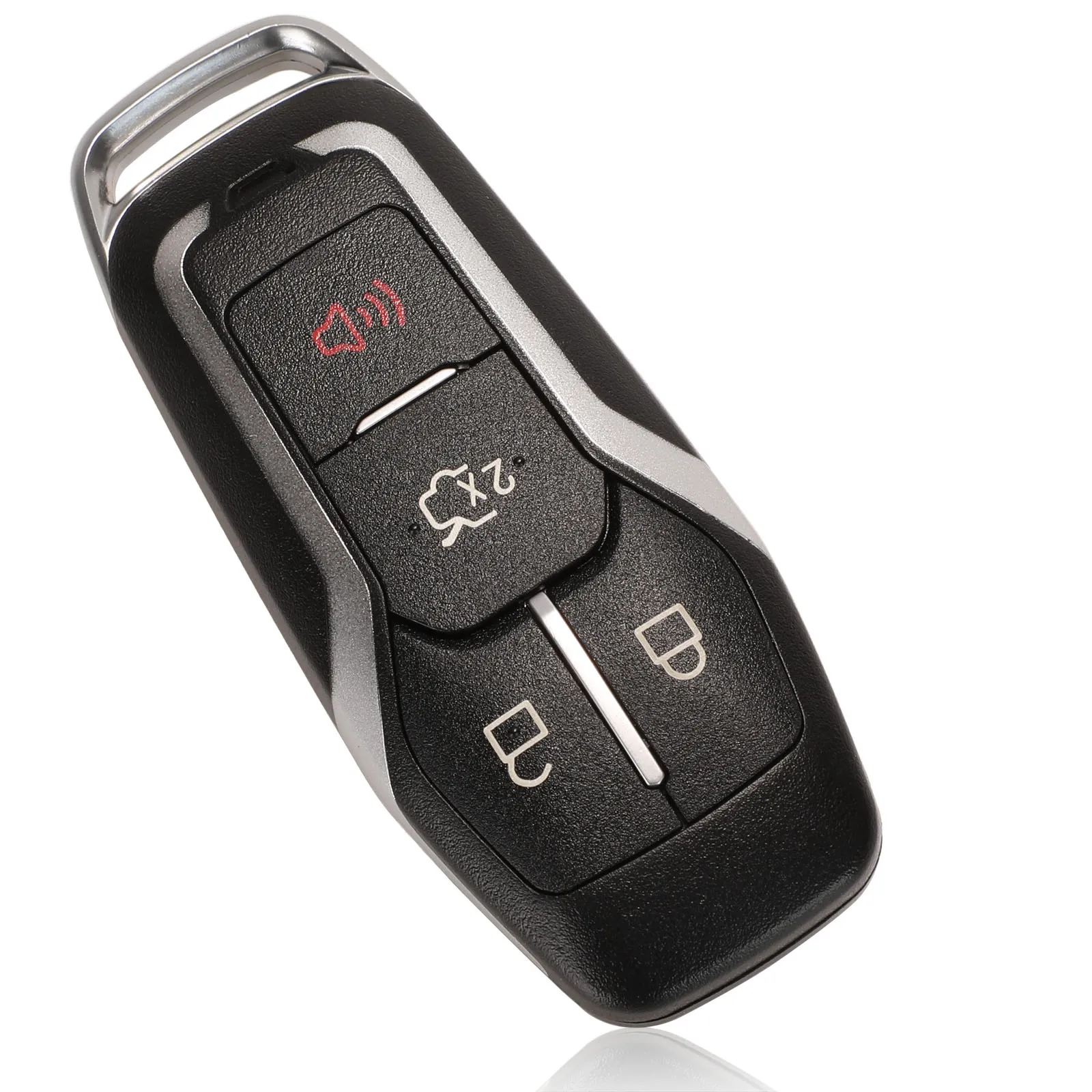 Jingyuqin 3/4/5 Buttons Smart Remote Key Case For Ford Mustang Edge Explorer Fusion Mondeo Kuka Car Shell Fob Uncut Blade