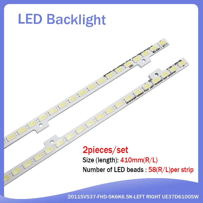 20 PCS LED Backlight Strip For 2011SVS37-FHD-5K6K6.5K-LEFT RIGHT JVG4-370SMB-R2 JVG4-370SMA-R2 UE37D6500 UE37D6100SW LD370CGB-C2