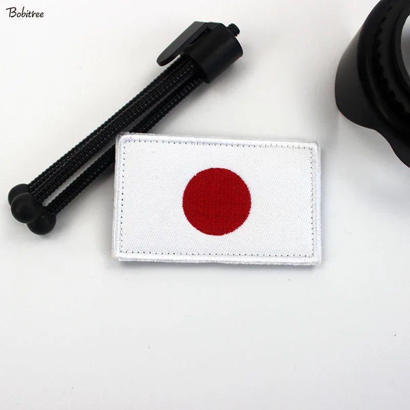 Japan Flag Patch with Hook Loop Japanese National Flag Banner Badge Armband Stickers For Backpack Cap Uniform Decoration