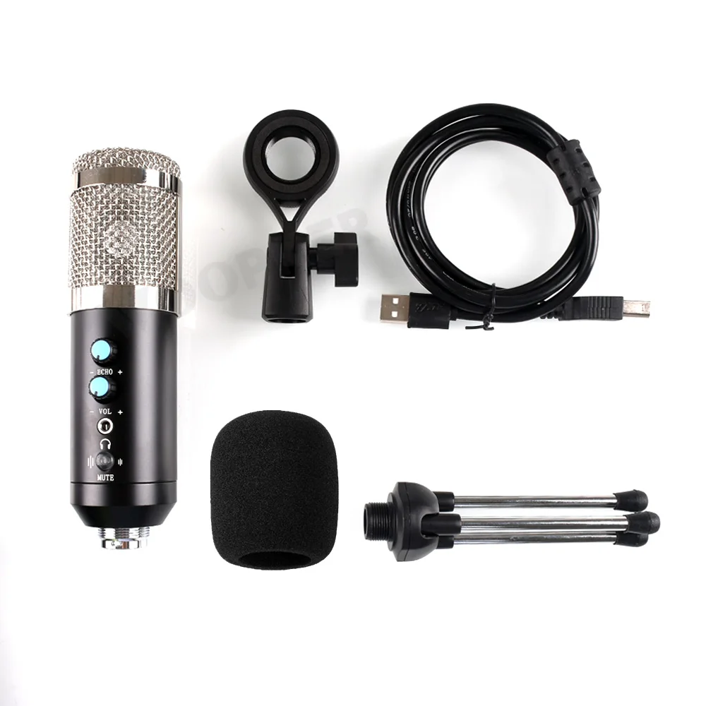 Computer Microphone Karaoke Studio Usb Condenser Microfone for Youtube Gaming Recording Mic with Tripod