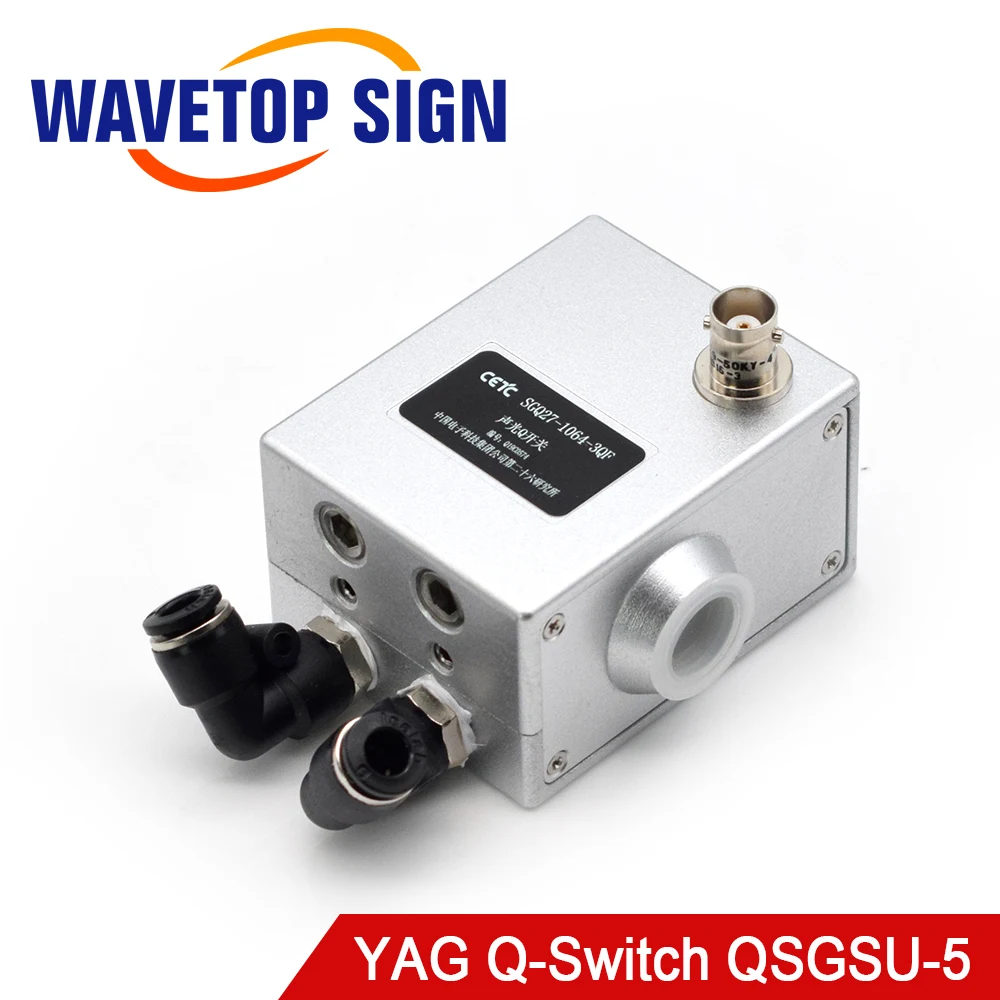 Wavtopsign-QSGSU-5 para máquina de marcado láser YAG q-switch, 50W, 75W, 3-5mm, 1064nm