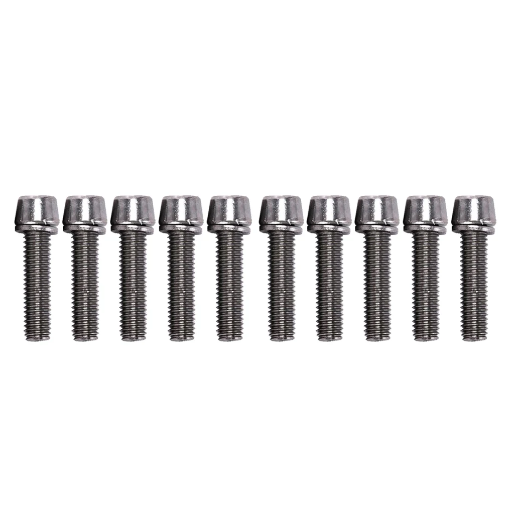 10pcs Bike Stem Screw Bicycle Bolts M5/M6x20mm MTB Road Mountain Bike Bolt Bicycle Accessories