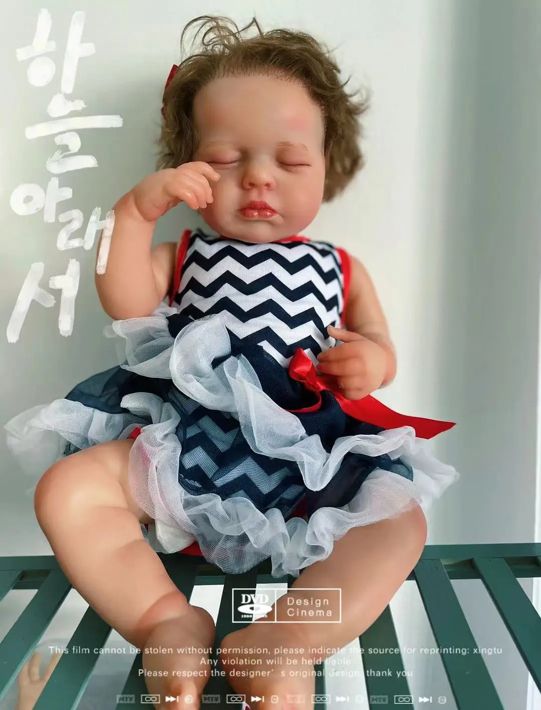 

19inch reborn Loulou simulation baby reborn doll cute baby dolls reborn baby