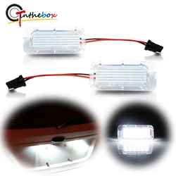 Gtinthebox Bezbłędne 6000K Xenonowe białe oświetlenie LED tablicy rejestracyjnej samochodu do Lincoln MKC Ford Escape Explorer Fiesta Fusion