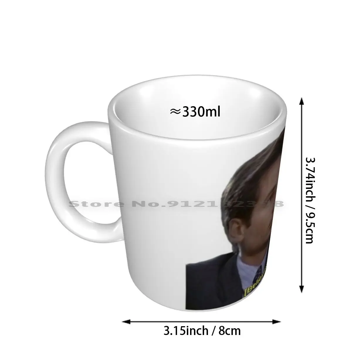 Believing Intensifies Ceramic Mugs Coffee Cups Milk Tea Mug X Files Mulder Scully Paranormal Fox Funny Screen Cap Captions 90s