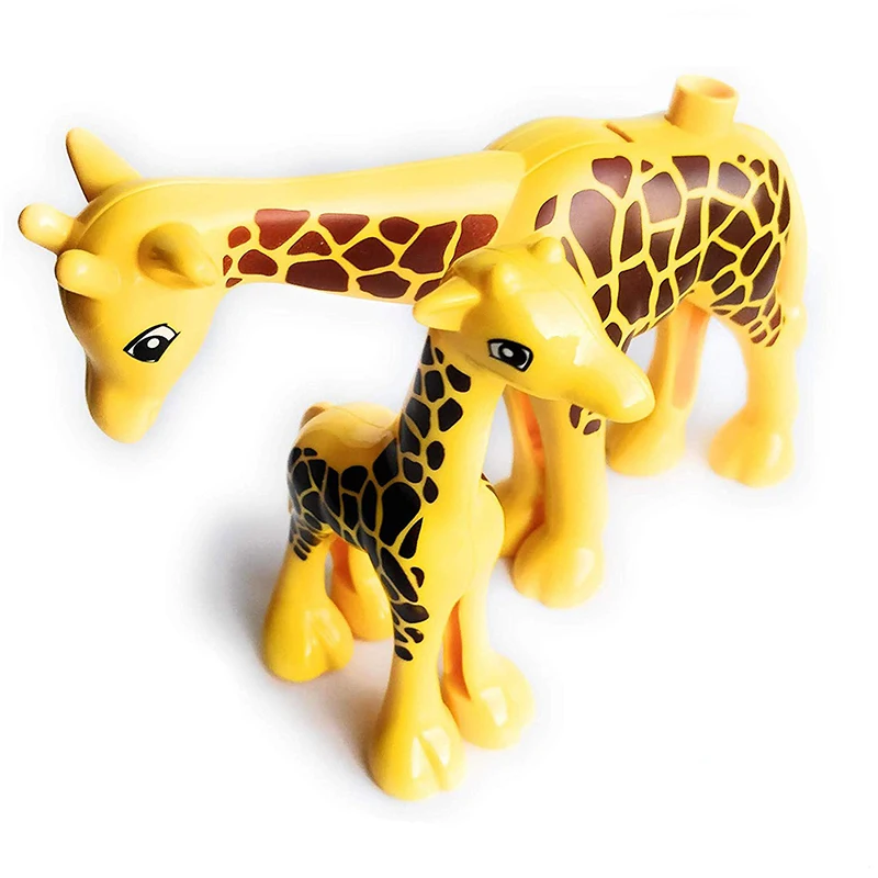 Big Size Diy Building Blocks Animal Accessories Figures Lion Panda Compatible with Big Size Toys for Children Kids Gifts